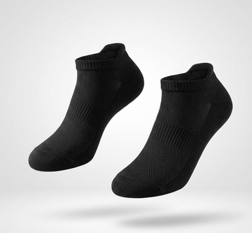 Bamboo Performance Sneaker Socks – Black