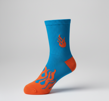 Blue Blaze Crew Socks