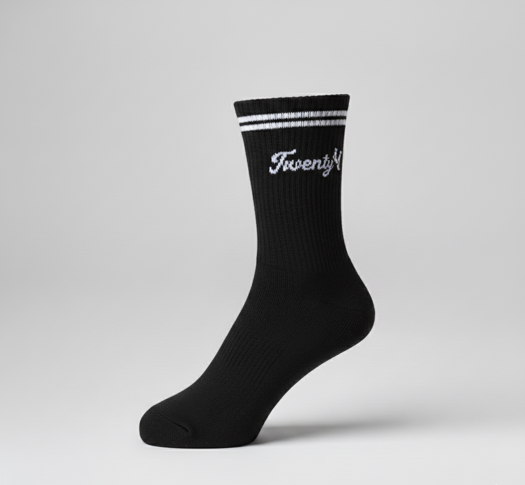 Bamboo Performance Ankle Socks – Black