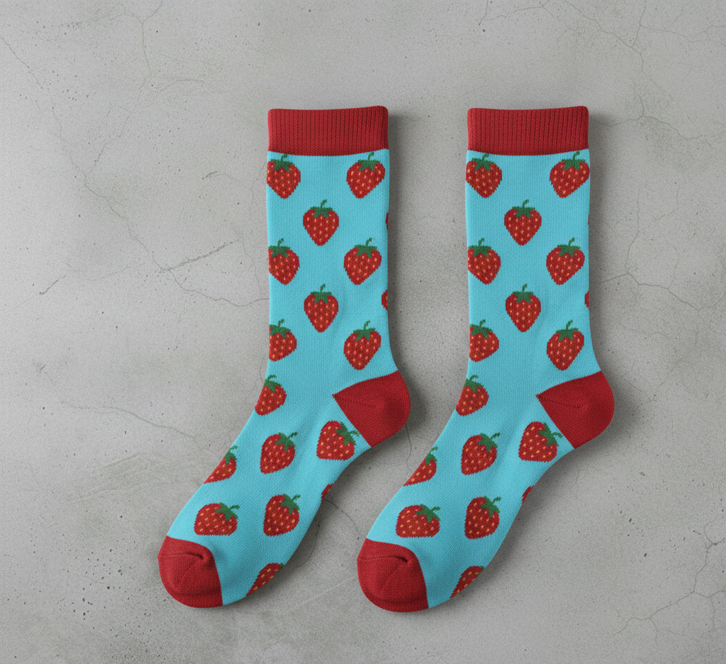Strawberry Splash Socks